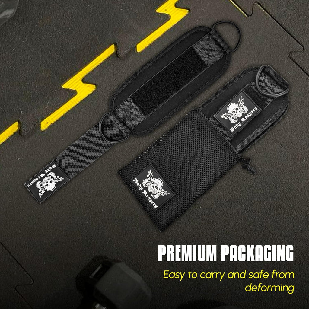 Gym Ankle Strap for Cable Machine with Adjustable Velcro, Durable Double D-Rings & Cushioned Design for Glute, Leg & Lower Body Exercises, Comfortable Workout Straps & Ankle Cuff