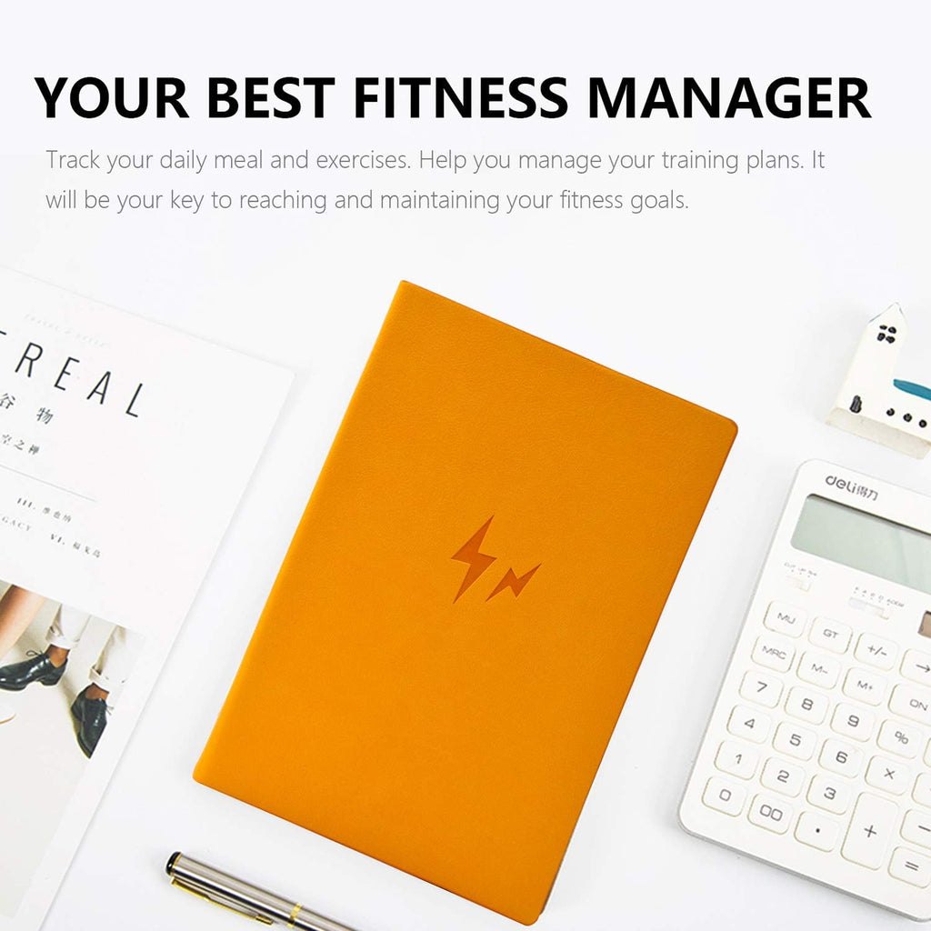 Fitness & Food Journal Weight Loss Planner for Women & Men, Tracking Meals and Exercise, Bodybuilding Progress - Daily Personal Health Tracker