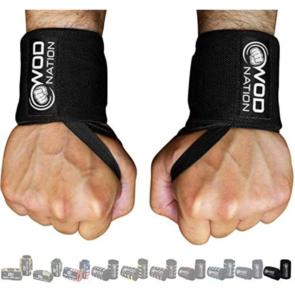 Boost Your Lifting Game with Our 12" Professional Wrist Wraps & Straps – Perfect Support for Powerlifting! 🏋️‍♂️💪 #GymEssentials #Weightlifting