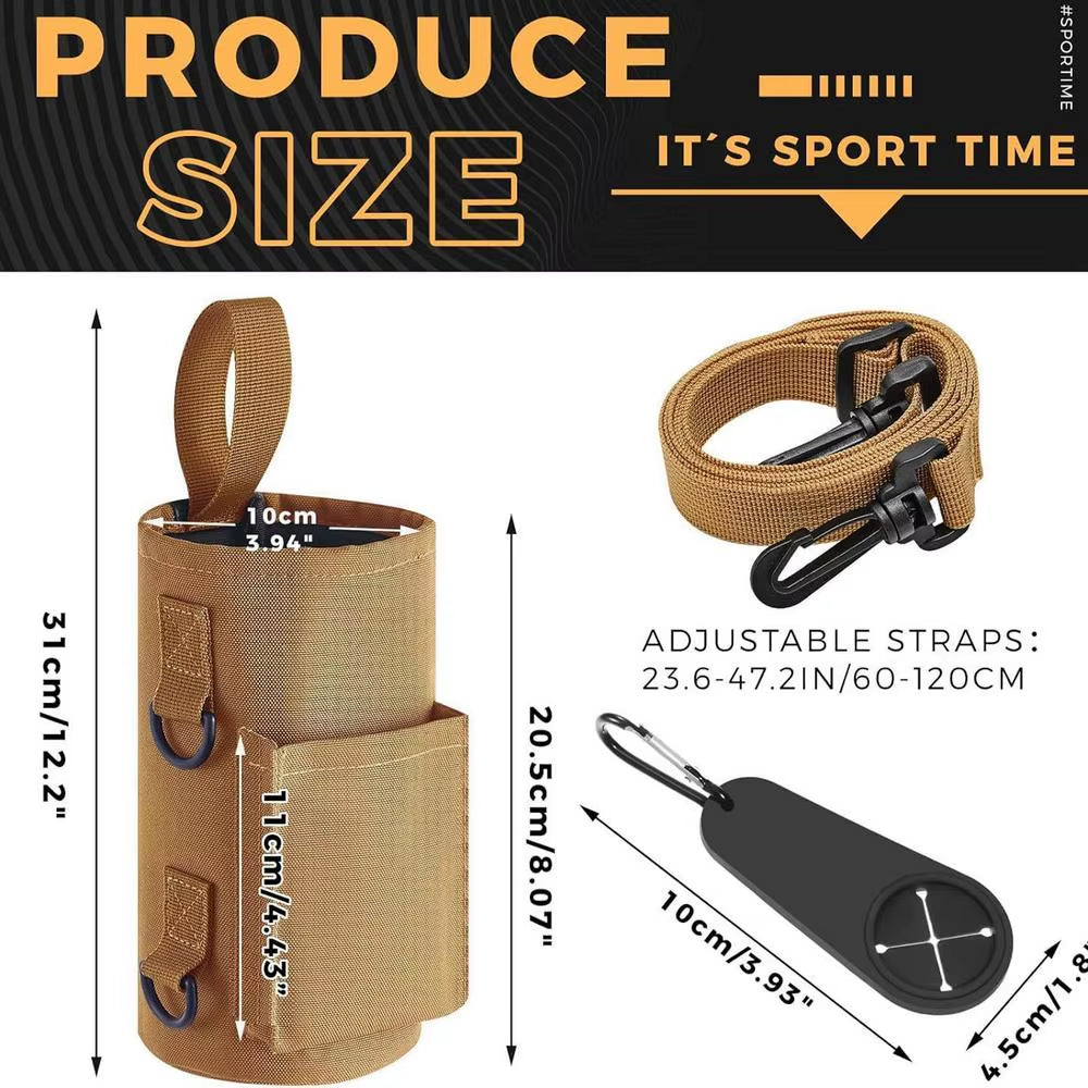 Stay Hydrated in Style! 💧✨ Check out our Magnetic Gym Water Bottle Sling Bag - the ultimate portable carrier for your gym essentials! 🏋️‍♂️💪 #FitnessGear #HydrationStation