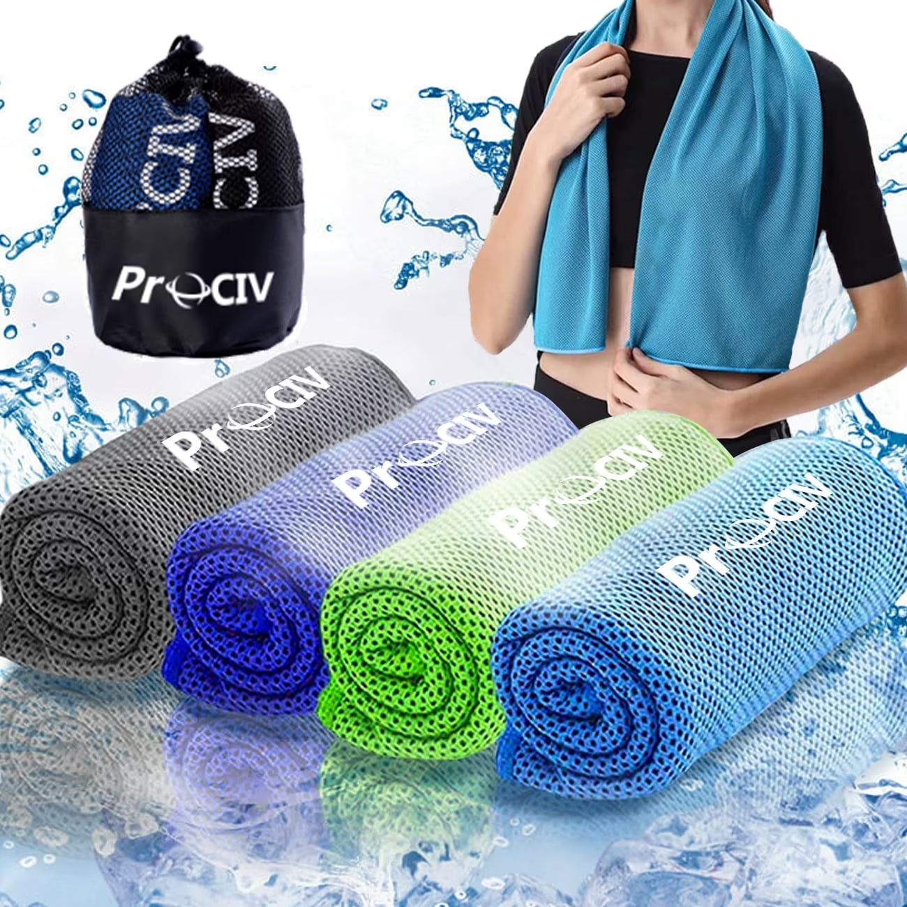Stay Cool Anywhere! 🌬️❄️ Grab our 4 Pack of Chilly Microfiber Cooling Towels for Your Next Workout, Yoga Session, or Outdoor Adventure! 🏋️‍♂️🧘‍♀️ Perfect for Keeping Your Neck and Face Refreshingly Cool! #FitnessEssentials #StayCool